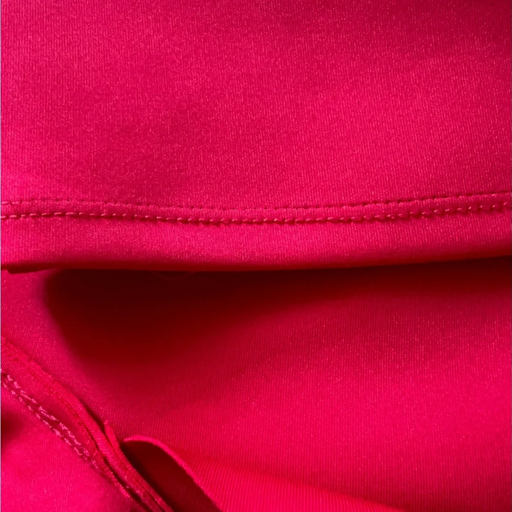 Guess Raspberry Red One Shoulder Ruffled Party Crop Top - Picture 2 of 9